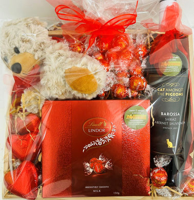 bear and chocolates delivered brendale, valentines hampers brendale, romance hamper brendale, romance hamper albany creek, eatons hill romance hamper