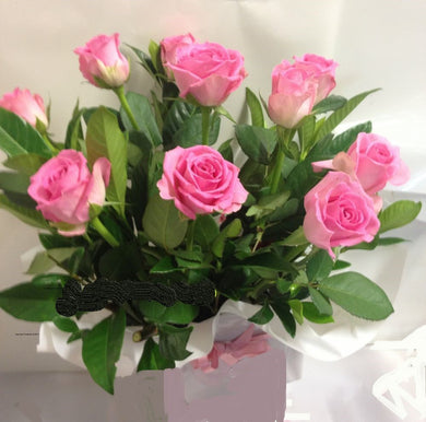 JUST 2 SAY -  BOX OF MULTI COLOURED  ROSES  (NOT RED) from