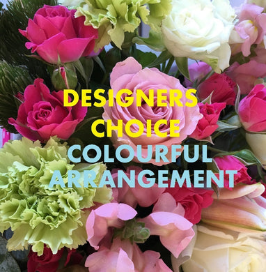 WORLDWIDE DESIGNERS CHOICE - COLOURFUL ARRANGMENT - $115.00